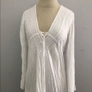 Women’s shear dress; swimsuit cover up